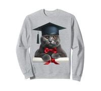 Casquette de cérémonie de remise de diplôme Motif chat bleu russe Sweatshirt