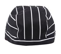 Casquette de chef unisexe pour cuisine, traiteur, restaurant, chef, Head Do Tied Caps, Rouge, noir/blanc, Taille unique