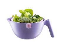 Casquette de colonie, passoire pour la cuisine - Bol de draineur rotatif,Panier de vidange des légumes à double couche