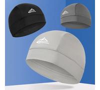 Casquette de crâne rafraîchissante, doublure de casque, respirante, évacuant la transpiration, cyclisme, sport, course à pied, confortable, randonnée en plein air, casquette à séchage rapide black gre
