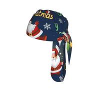 Casquette de cyclisme à séchage rapide avec inscription « Merry Christmas Santa Snowman Tree Candy Candy » - Séchage rapide - Bandana en maille respirante - Pour la course à pied et la pêche
