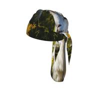 Casquette de cyclisme légère à séchage rapide Motif tête de mort Taille unique