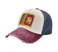 Casquette de Golf Thermorégulatrice avec Emblème National du Sri Lanka - Coupe-Vent, Protège-Oreilles et Sangle Réglable, Équipement D'Aventure en Plein Air Quatre Saisons 1 One Size