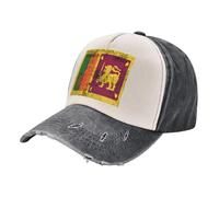 Casquette de Golf Thermorégulatrice avec Emblème National du Sri Lanka - Coupe-Vent, Protège-Oreilles et Sangle Réglable, Équipement D'Aventure en Plein Air Quatre Saisons 4 One Size
