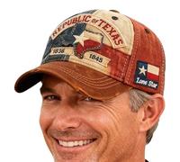 Casquette De La République Du Texas - Càsquette Dè Camionneur Drapeau D́e L'État | Forever Trucker Hat, Caşquette Dë Baseball Řétro - Ŗéglable Tèxas Republic 1836-1845 Star Broderie | Papa Unisex