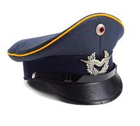 Casquette de l'armée allemande originale avec visière, bleu, Taille Unique