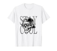 Casquette de Lunettes de Soleil Squelette, Streetwear rétro, T-Shirt