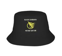 Casquette de pêcheur Black Sabbath Never Say Die Bucket Hat pour Les Femmes Vintage Voyage Randonnée Chapeaux De Soleil Respirant Design Casquette PLeisure Sports Cadeaux