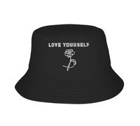 Casquette de pêcheur Jung Kook Hope Love Yourself Tear Bucket Hat Printemps Coréen pour Hommes Femmes Extérieur Imprimé Visière Chapeaux PLeisure Sports Cadeaux