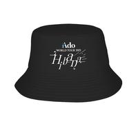 Casquette de pêcheur Unisexe Ado World Tour 2025 Hibana Bob Hat Pliable Été Tendance Plage Voyage Caps Streetwear Imprimé Chapeau de Soleil PLeisure Cadeaux de Sport