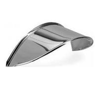 Casquette de phare coloris chromé pour feu optique rond moto mobylette cyclo