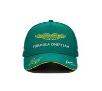 Casquette de pilote Fernando Alonso Aston Martin Officiel Formule 1 Adulte Vert Taille Unique Taille unique