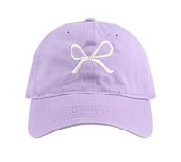 Casquette de Pluie Homme Femme Casquette de Baseball avec Nœud Mignon Esthétique Adrette Casquette Soleil Randonnée et Voyage Trucker Bonnet Accessoires Casquette Anglaise Homme, lilas, taille unique