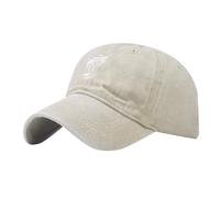 Casquette de pluie pour femme - Lavable - Réglable - En coton - Pour la plage, le baseball, le soleil, beige, taille unique