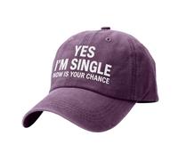 Casquette de princesse « Ich Single » - Blague simple drôle - Chapeau de papa -