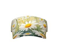 Casquette de protection solaire pour adulte avec imprimé marguerite - Casquette de sport - Casquette de baseball vide pour homme et femme - Unisexe - Noir