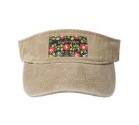 Casquette de protection solaire respirante pour femme, style broderie ukrainienne, pour golf, tennis, course à pied, usage quotidien, naturel, Taille unique