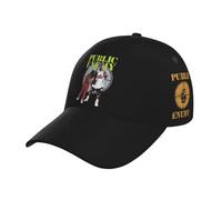Casquette de Public Music Group Enemy Hip hop Baseball Casquette de Sport réglable décontractée pour Hommes Femmes Noir