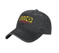 Casquette de Public Music Group Enemy Hip hop Baseball Cowboy Vintage Chapeau réglable à la Mode pour Hommes et Femmes Noir
