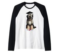 Casquette de remise de diplôme avec chien de berger polonais des Basses-Terres Manche Raglan