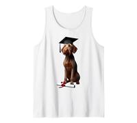 Casquette de remise de diplôme en forme de chien Vizsla à poil dur Débardeur