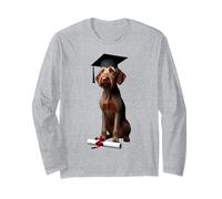 Casquette de remise de diplôme en forme de chien Vizsla à poil dur Manche Longue