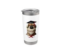 Casquette de remise de diplôme pour chien pékinois Gobelet isotherme en acier inoxydable double paroi