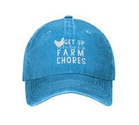 Casquette de Sport Légère,Anti UV Snapback Hat Lève-toi, il est Temps de Faire Les corvées de la Ferme Casquettes Sports pour Outdoor Randonnée Voyages