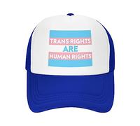 Casquette De Sport Les Droits des Personnes Transgenres sont des Droits Humains LGBT Chapeau De Tennis Réglable,Casual Casquette Trucker pour Voyages Outdoor Adulte