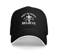 Casquette de Sport Réglable,Mode Chapeau de Soleil N'ayez Pas Peur, Croyez Simplement Casquette Trucker pour Randonnée Adulte Voyages