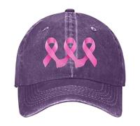 Casquette De Sport Rétro, Casquettes De Baseball Respirante Lavée, Casquette De Sport Rétro Classique, Adaptée Au Mois De Sensibilisation Au Cancer du Sein des Femmes, Activités De Plein Air