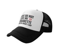 Casquette de Sport,s'il Vous plaît, ne me Donnez Pas de Cigarette, Peu Importe ce Que Je dis Anti-Soleil Cap Anti Soleil,Respirant Casquettes Sports pour Femme Badminton Homme