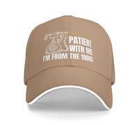 Casquette de Sport,s'il Vous plaît Soyez Patient avec Moi, Je Viens des années 1900 Chapeau de Soleil Mode,Classic Casquette Baseball pour Adulte Badminton Tennis