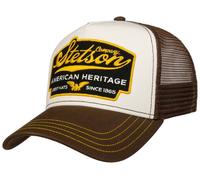 Casquette de Stetson - Trucker Cap American Heritage - pour Unisexe - marron/blanc Standard