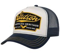 Casquette de Stetson - Trucker Cap American Heritage - pour Unisexe - noir/blanc/bleu Standard