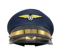Casquette de style vintage pour costume de capitaine d'aviation et tenue | Idéale pour le activités de rôle aérien et les déguisements thématiques sur le thème du azur