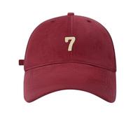 Casquette de tennis Big Head Soft Top 7 Digital Solid Canard Tongue Hat Baseball Hat Homme Snapback Cap Noir, rouge, taille unique