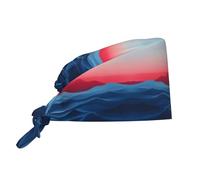 Casquette de travail à motifs de frontières maritimes - Toque de chef unisexe, ajustable et respirante, noire