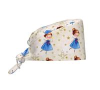 Casquette de travail réglable et respirante avec imprimé étoiles féeriques - Convient pour une utilisation dans le travail, le sport et d'autres lieux - Noir