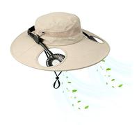 Casquette De Ventilateur D'extérieur - Chapeau De Refroidissement Avec Deux Ventilateurs, Refroidissement Du Cou Par Flux D'air | Système De Solution De Confort De Ventilation De Tête Rafraîchissante,
