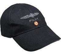 Casquette Design4Pilots Noire en Coton, aviation, pilote