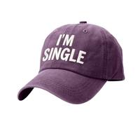 Casquette d'hiver pour homme avec inscription « I Single » amusante