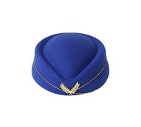 Casquette d'hôtesse de l'air pour femme - Accessoire pour uniforme d'hôtesse de l'air - Accessoire pour équipage de cabine, cosplay, fête d'Halloween