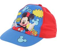 Casquette Disney Mickey Mouse - Casquette classique Disney 100% coton, réglable rouge