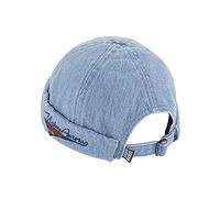 Casquette Docker en denim pour homme et femme - Style rétro - Réglable, 0220-Bleu, taille unique