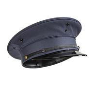 Casquette d'officier coréen à visière pour officier, surplus militaire, bleu, Taille unique