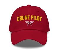 Casquette Drone Pilot pour Pilote Drone avec Logo Drone. Idée cadeau pour pilotes drones, pilotes aériens et passionnés de vol
