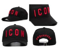 Casquette Dsquared2 Icon Cult Noir Rouge Bnwt