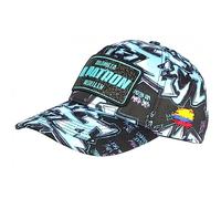 Casquette El Patron Bleu Turquoise et Noire Strass Streetwear Colombia - Taille Unique - Bleu