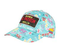 Casquette El Patron Bleu Turquoise et Strass Streetwear Colombia Medellin Baseball - Mixte